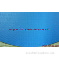 Dustproof blue PVC coated polyester label fabric clamp net cloth